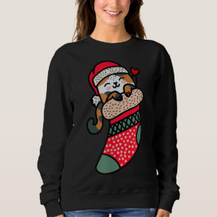 Moletom Gato Kawaii Calico Bonito Na Meia De Natal