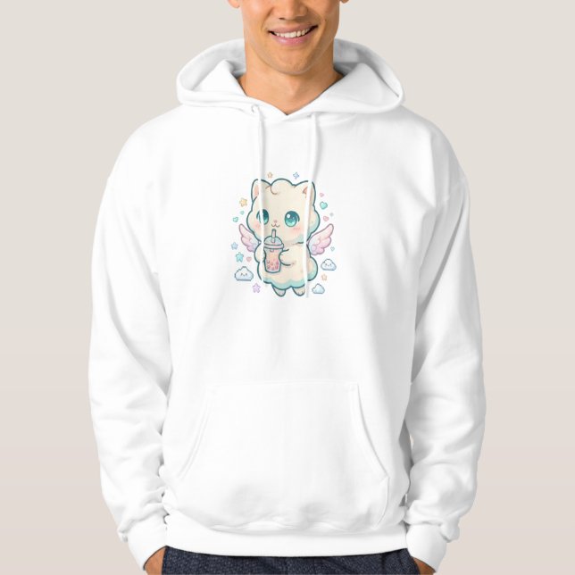 Moletom Gato Kawaii Chibi Boba (Frente)