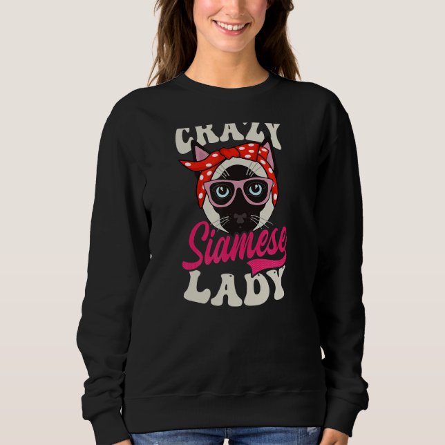 Moletom Gato Louco Siamês Lady Siamese (Frente)