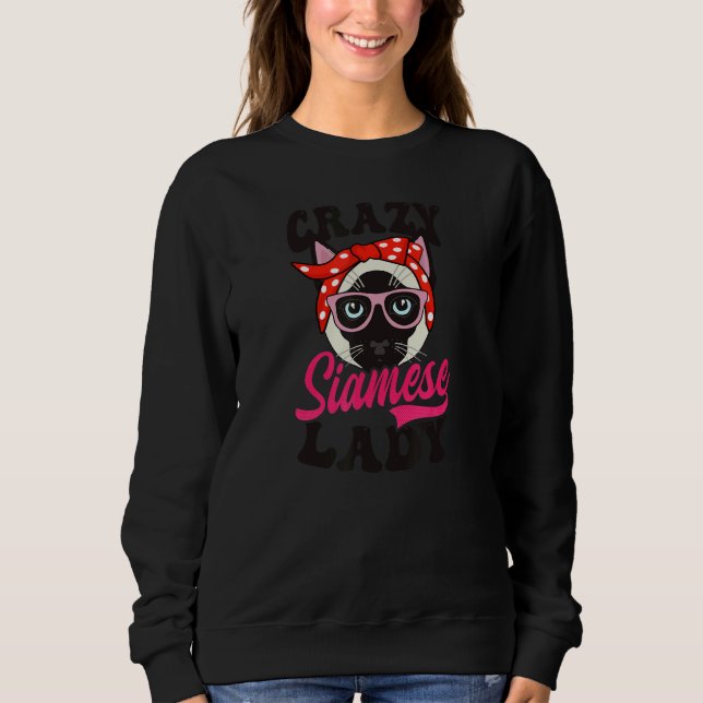 Moletom Gato Louco Siamês Lady Siamese (Frente)