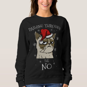 Moletom Gato Lover Xmas Oferece Presentes Sem Chr Grumpy