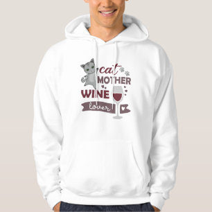 Moletom Gato Mãe Vinho Gato Gato Vinho Gato Vinho Vinho Vi