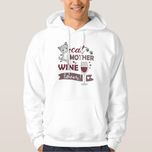 Moletom Gato Mãe Vinho Gato Vinho Gato Vinho Vinho Tinto V