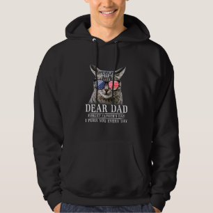 Moletom Gato Mede Óculos Bandeira Americana Caro Pai Esque