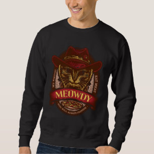 Moletom Gato Meowdy  Mashup Entre Meow e HowdyTexas Cat