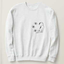 Moletom Gato Minimalista de Primavera