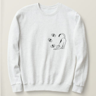 Moletom Gato Minimalista de Primavera