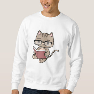 Moletom Gato na Leitura com Livro