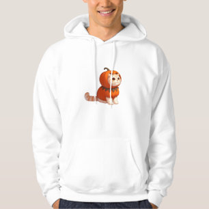 Moletom Gato na roupa de abóbora para o Dia das Bruxas