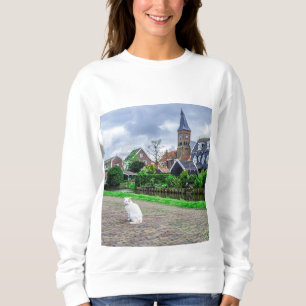 Moletom Gato na vila tradicional de pesca