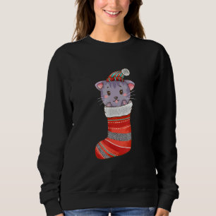 Moletom Gato Natal Colorido Mia Gatinho Gato Gato Fofo