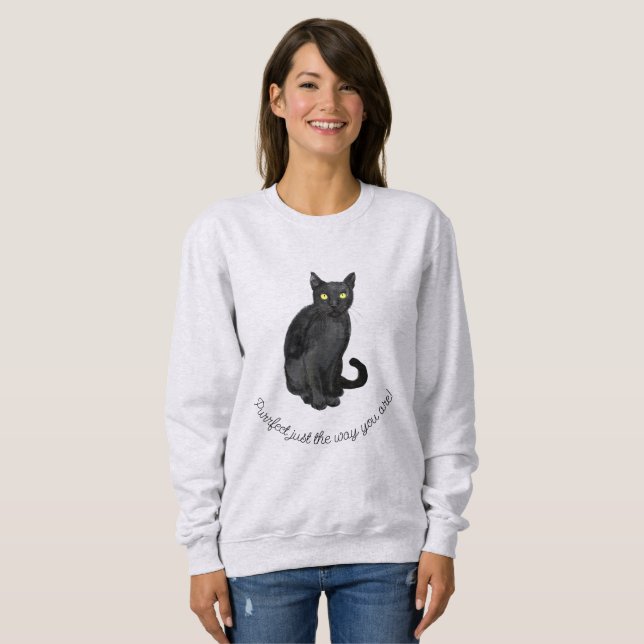 Moletom Gato negro (Frente Completa)