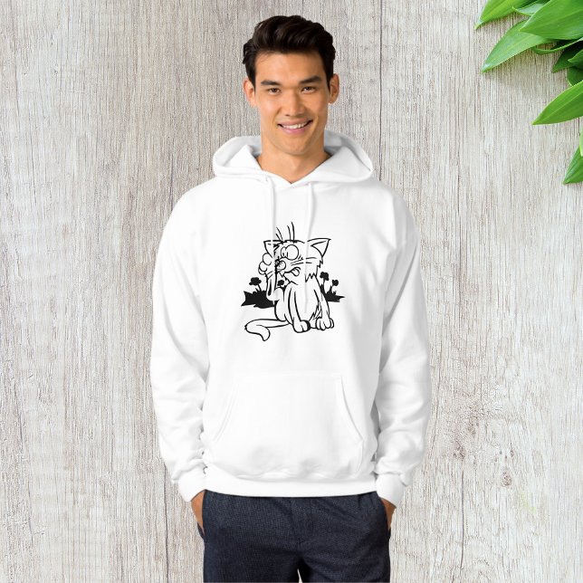 Moletom Gato Negro E Branco Gente Hoodie (Criador carregado)