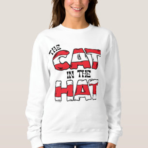 Moletom Gato no Chapéu Texto em Strike Vermelho e Branco