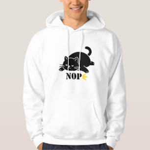 Moletom Gato NOPE Engraçado para Amantes de Gatos