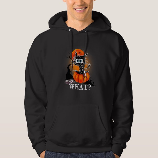 Moletom Gato O Que  Gato Preto Gato Com Faca (Frente)