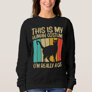 Moletom Gato Para Homens Mulheres Gato Preto  Pessoa Gato 