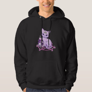Moletom Gato Pastel Goth Assustador Gato Wicca Aesthe Vamp