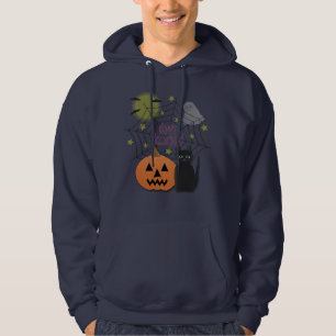 Moletom Gato Preto e Abóbora Não Assustam Halloween