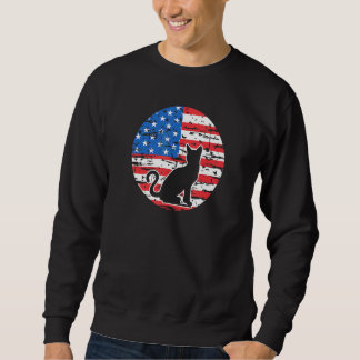 Moletom Gato Preto Felino Americano Cores Da Bandeira Dos 