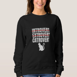Moletom Gato Proprietários de Gatos Introvertido Extrovert