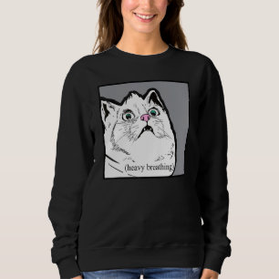 Moletom Gato Respirando Pesado Meme Gordo Animal Chonky