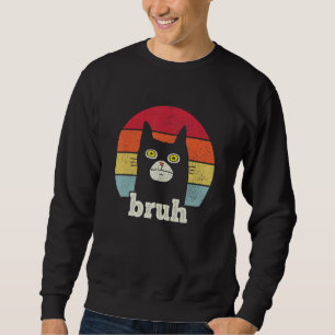 Moletom Gato retrô, mano, meme, gíria, cumprimento, adoles