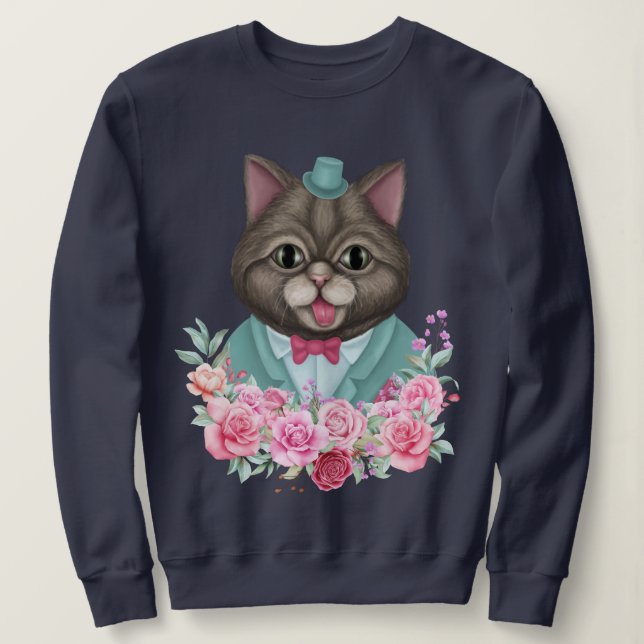Moletom Gato rico (Frente do Design)