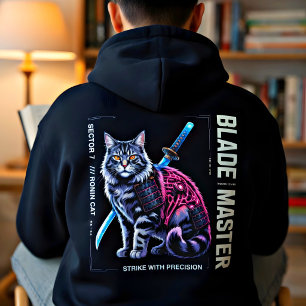 Moletom Gato Ronin Cyberpunk - Presente Legal para Amantes