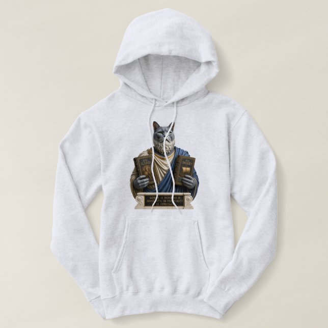 Moletom Gato Russo Azul Homero (Frente do Design)