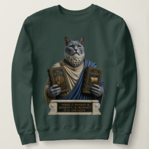 Moletom Gato Russo Azul Homero