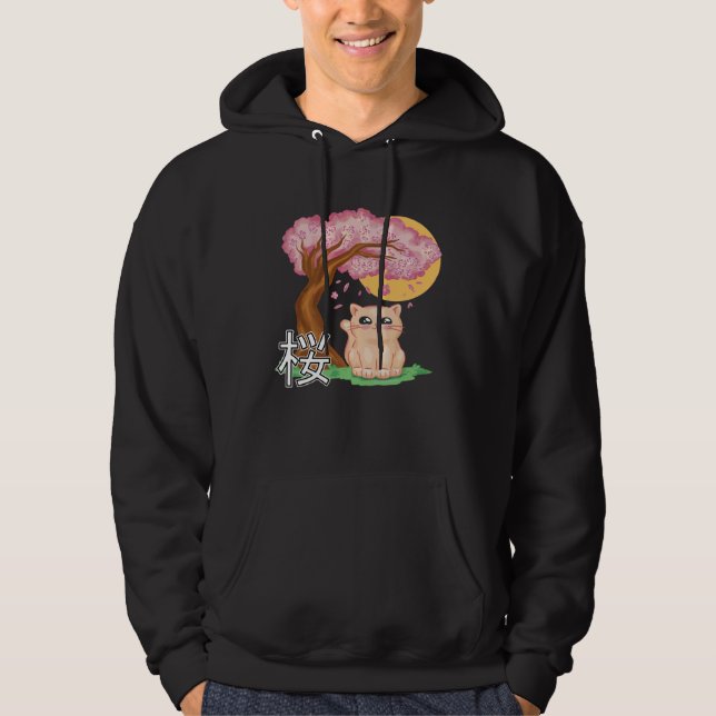 Moletom Gato Sakura Japonês (Frente)