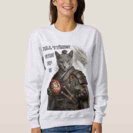 Moletom Gato Samurai Azul Russo