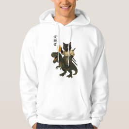 Moletom Gato Samurai com Cerveja & T-Rex | Arte Japonesa R