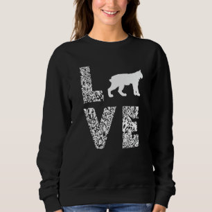 Moletom Gato Selvagem Caracal Leopardo Amor Coração Animal