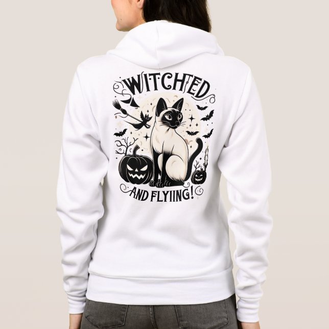 Moletom Gato siamês Mágico: Assustado e Livre (Verso)