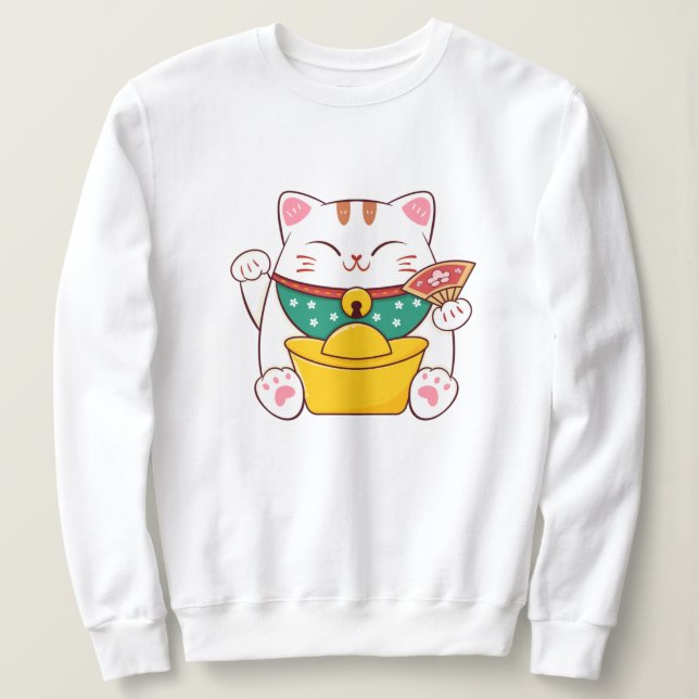Moletom Gato Sortudo (Frente do Design)