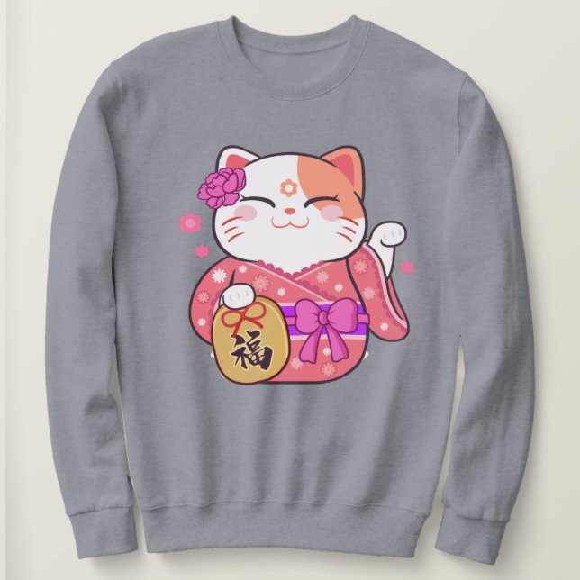 Moletom Gato Sortudo (Frente do Design)