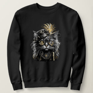 Moletom Gato Steampunk Incrível