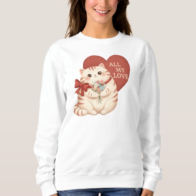 Moletom Gato Tabby Todo Meu Amor (Frente)