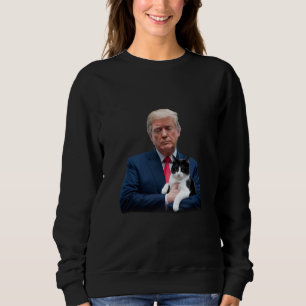 Moletom Gato Trump 2024 MAGA Divertido Gato Trump