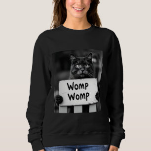 Moletom Gato Womp Womp Meme Divertido Gen Z Tendência