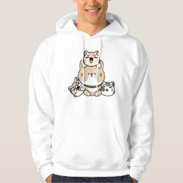 Moletom Gato Zen Meditando com Prótese de Mão