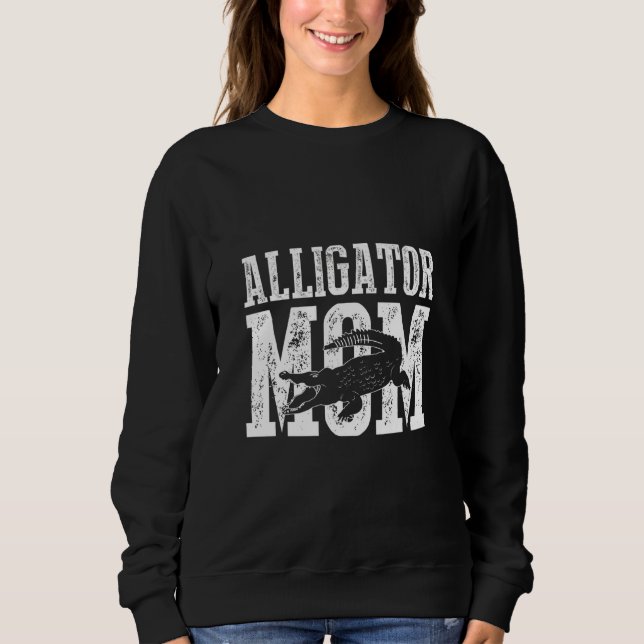 Moletom Gator Divertido Mãe Réptil Alligator Mãe (Frente)