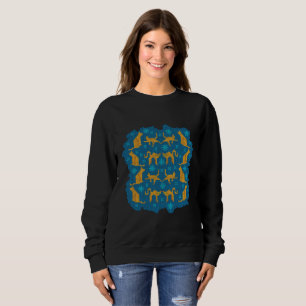 Moletom Gatos alaranjados. Sweater. feio