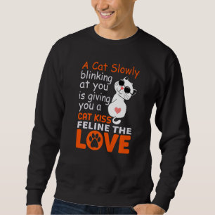 Moletom Gatos Beijos E Gato Engraçado De Amor Felino
