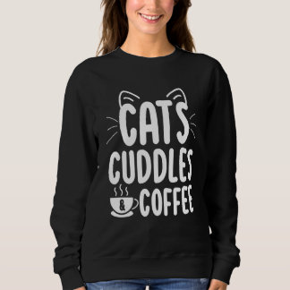 Moletom Gatos Café   Gatinho Fofo   Mamãe Papai Gato