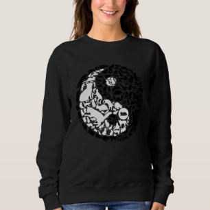 Moletom Gatos Chineses Símbolo Yin Yang Gato