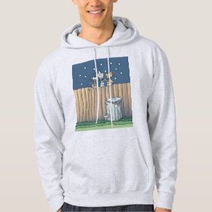 Moletom Gatos de beco na cerca de Hoodie