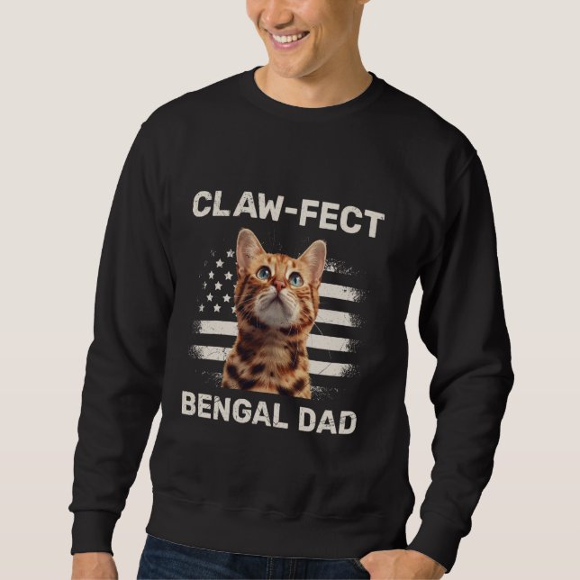 Moletom Gatos de Bengala de PAI BENGAL FECHADOS POR Pai Ga (Frente)